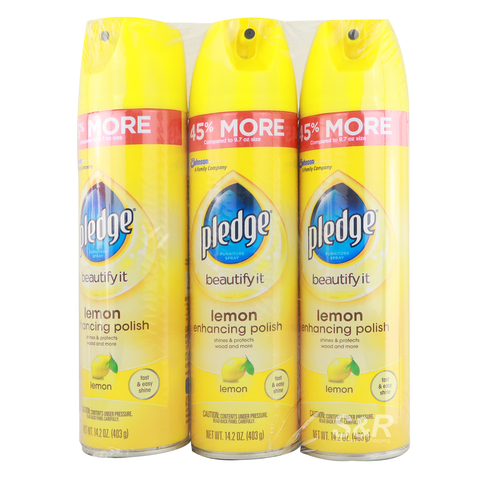 Pledge Surface Spray 3pcs